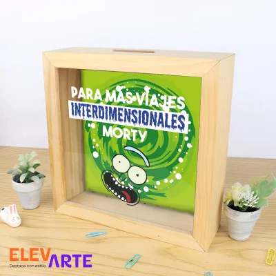 Alcancía personalizada Rick y Morty